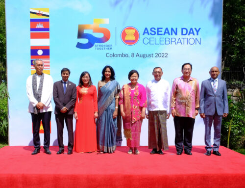 FOREIGN SECRETARY ARUNI WIJEWARDANE AT THE 55TH ASEAN DAY CELEBRATIONS IN COLOMBO